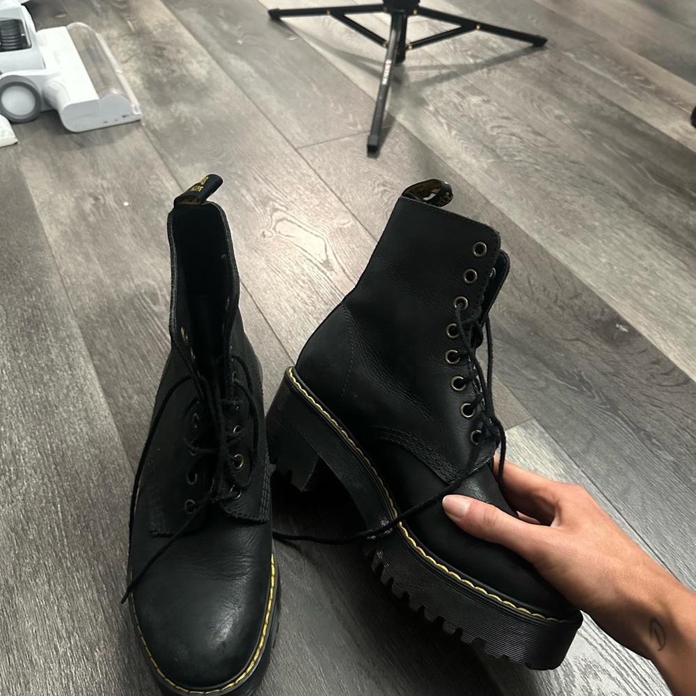 Black Leather Women's Boots